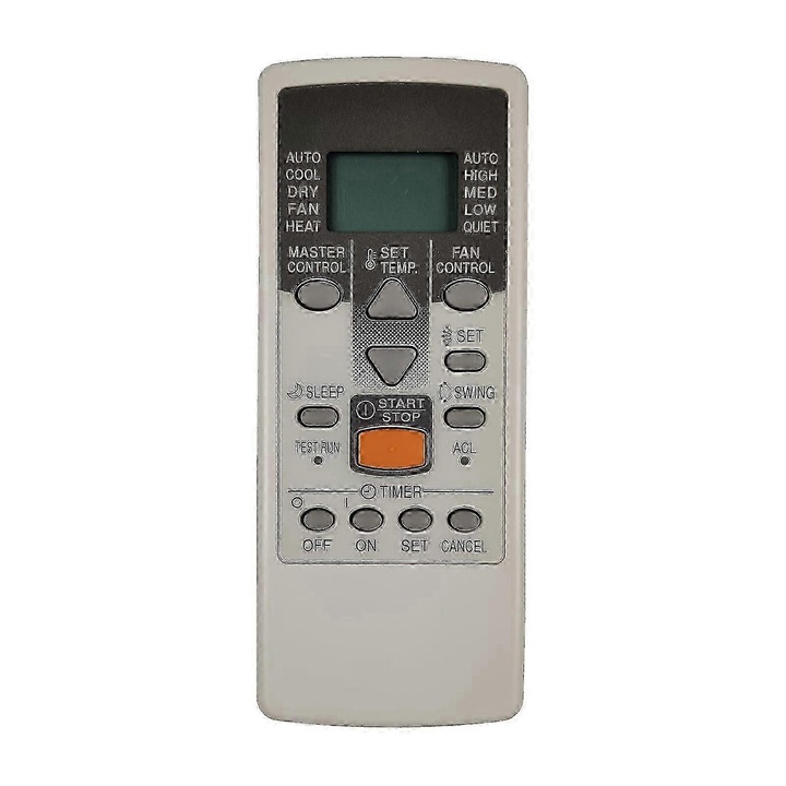 Távirányító klímaberendezéshez, vezeték nélküli, kompatibilis Fujitsu Ar-je5 Ar-je9 Ar-je3 Ar-je10 Ar-je11 Ar-je4 Ar-je6 Ir, 2 db AAA elem, ABS anyag