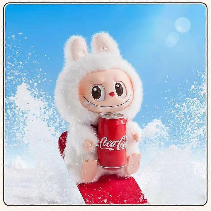Breloc Labubu, set de jucarii colectibile, Coca-Cola, 8x10cm