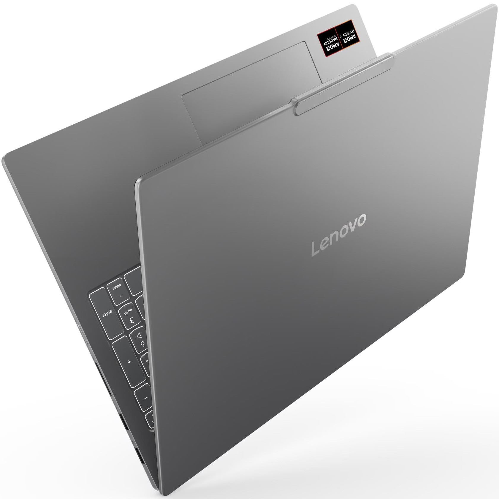 Laptop Lenovo IdeaPad Pro 5 16AKP10 cu procesor AMD Ryzen™ AI 5 340 pana la 4.8GHz, 16" 2.8K, OLED, 120Hz, 16GB LPDDR5x RAM, 1TB SSD, NVIDIA® GeForce RTX™ 5050 8GB GDDR7, No OS, Luna Grey