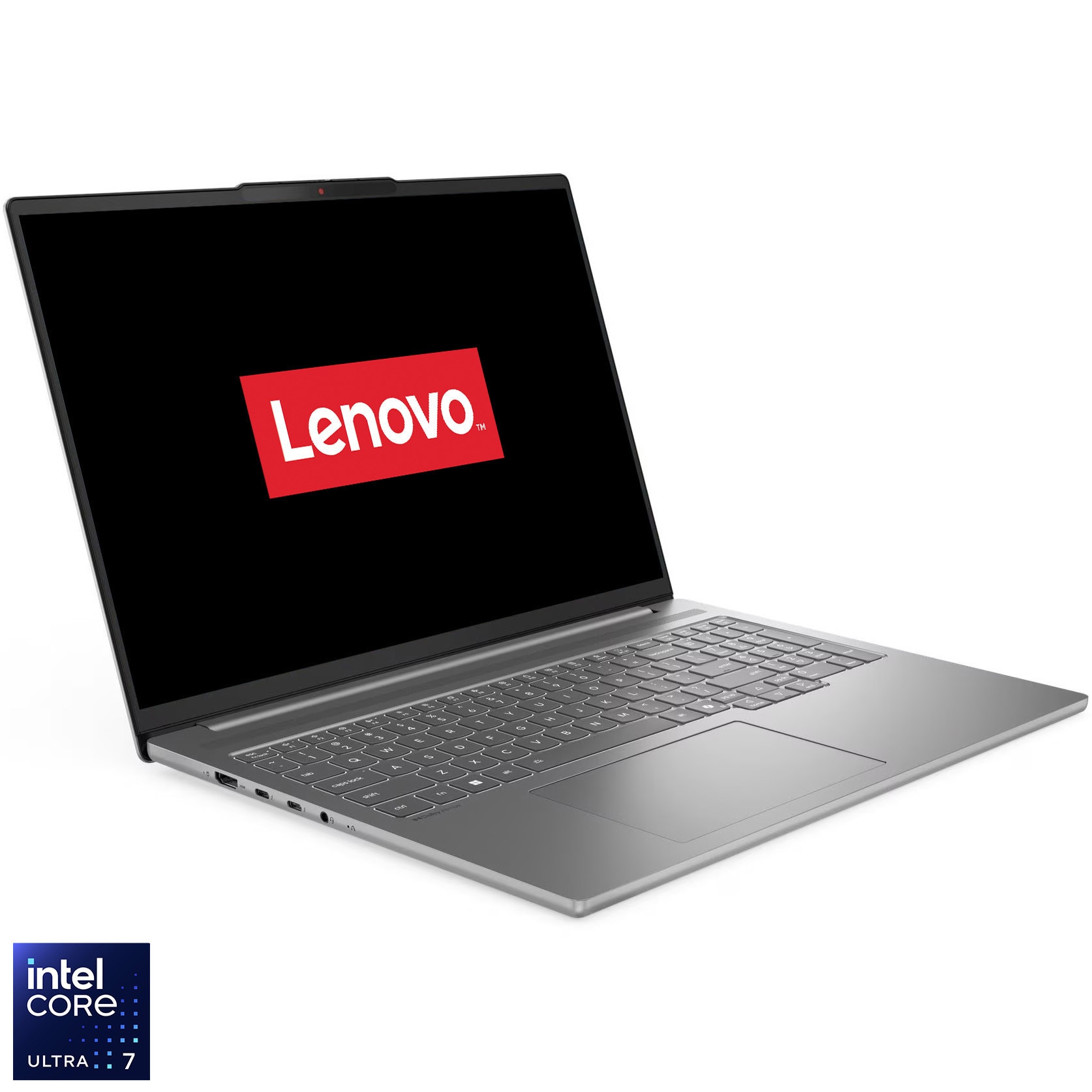 Laptop Lenovo IdeaPad Pro 5 16IAH10 cu procesor Intel® Core Ultra 7 255H pana la 5.1GHz, 16" 2.8K, OLED, 120Hz, 16GB LPDDR5x RAM, 1TB SSD, NVIDIA® GeForce RTX™ 5050 8GB GDDR7, No O