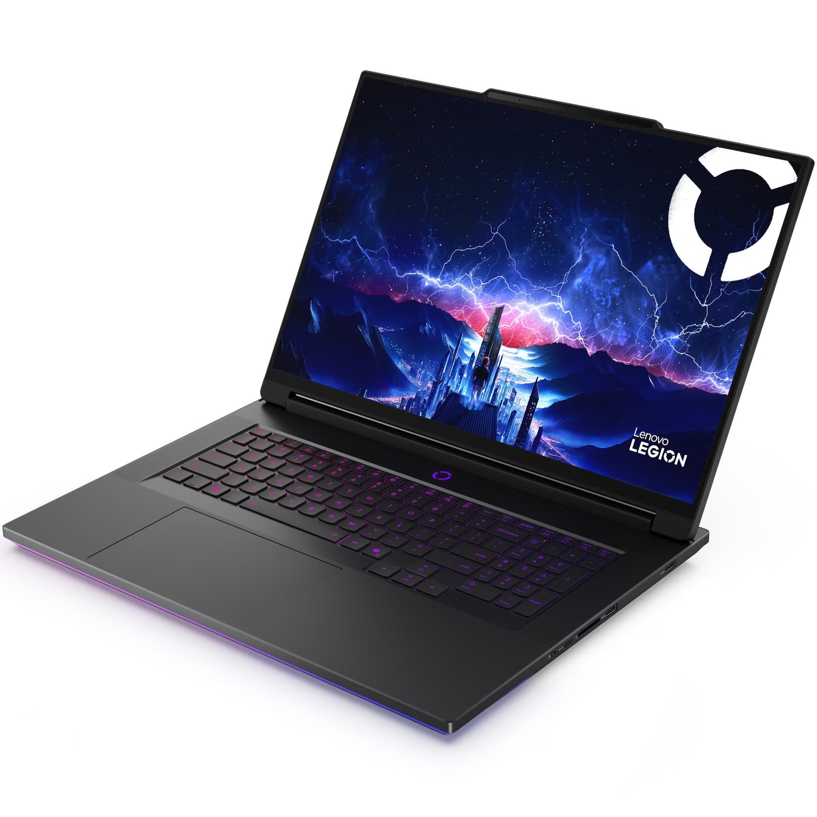 Laptop Gaming Lenovo Legion 9 18IAX10 cu procesor Intel® Core Ultra 9 275HX pana la 5.4GHz, 18" WQUXGA, IPS, 240Hz / 440Hz, 64GB DDR5 RAM, 2TB SSD, NVIDIA® GeForce RTX™ 5090 24GB GDDR7, No OS, Eclipse Black, 3y on-site Premium Care