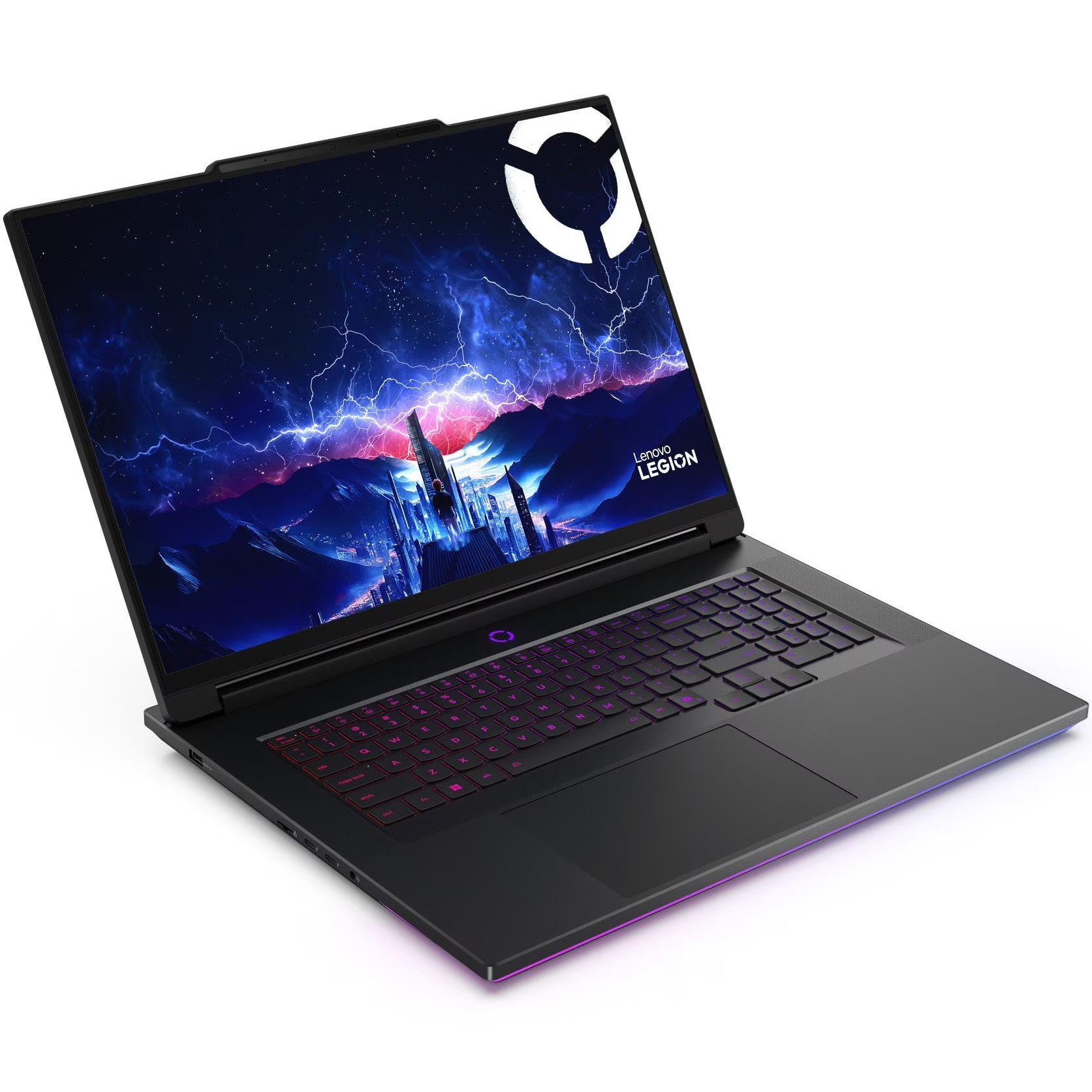 Laptop Gaming Lenovo Legion 9 18IAX10 cu procesor Intel® Core Ultra 9 275HX pana la 5.4GHz, 18" WQUXGA, IPS, 240Hz / 440Hz, 64GB DDR5 RAM, 2TB SSD, NVIDIA® GeForce RTX™ 5090 24GB GDDR7, No OS, Eclipse Black, 3y on-site Premium Care