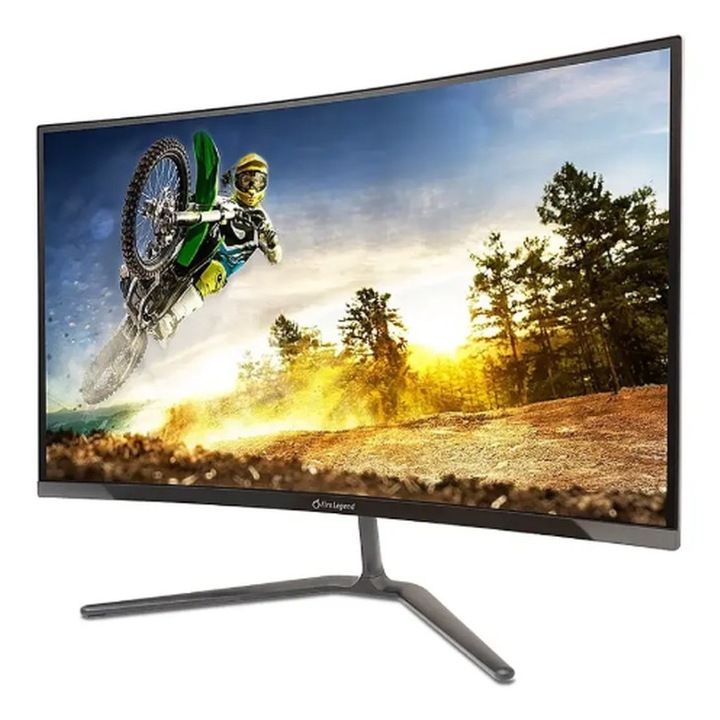 Acer 27HC5RZ1bmiipx technológiával működő Aopen monitor, 27" Ívelt 1500R, VA, 1ms TVR, ZeroFrame, 280Hz FreeSync, sRGB 99%, Villódzásmentes, 1000:1 ACM, 2xHDMI, 1xDP, Dönthető, Vesa, BlueLightShield, 2Wx2 hangszórók, Audio kimenet, Fekete UM.HW5EE.101