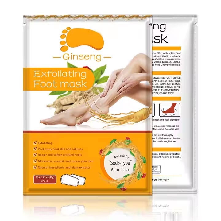 Hámlasztó lábmaszk zokni ginzeng kivonattal