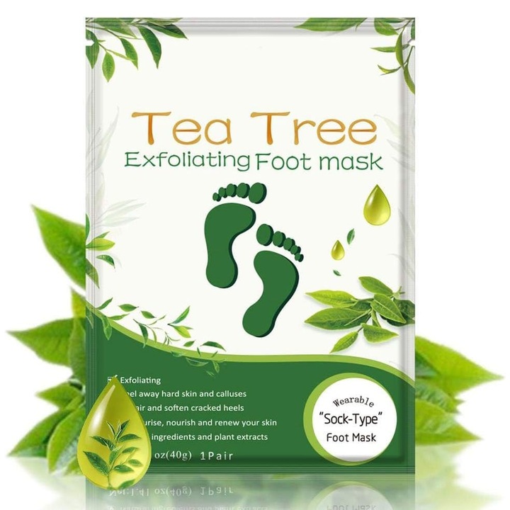 Hámlasztó lábmaszk zokni teafa kivonattal