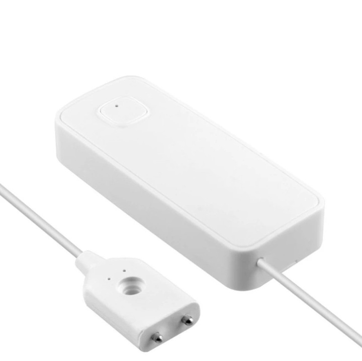 Безжичен сензор за наводнение RiKbo, Tuya Smart, аларма 80dB, управление с приложение, съвместим с Google Assistant и Alexa