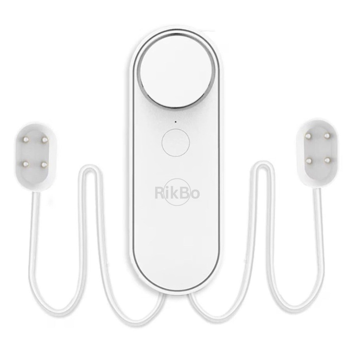 Senzor Inundatie Wireless Tuya Smart cu 2 Senzori de Apa, Alarma 120dB, Notificari Aplicatie, Senzor de Inundatie Smart Home RiKbo®