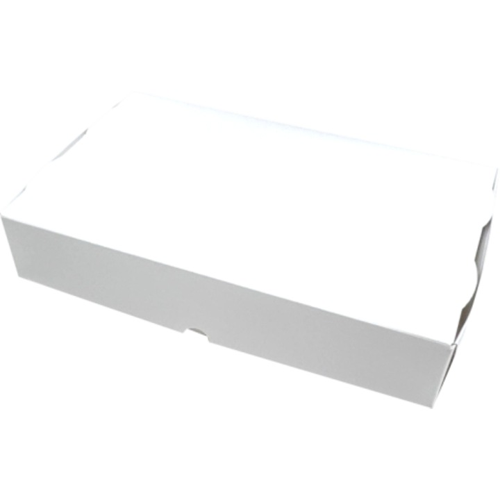 Set 100 cutii albe ecler 16x13x5 cm