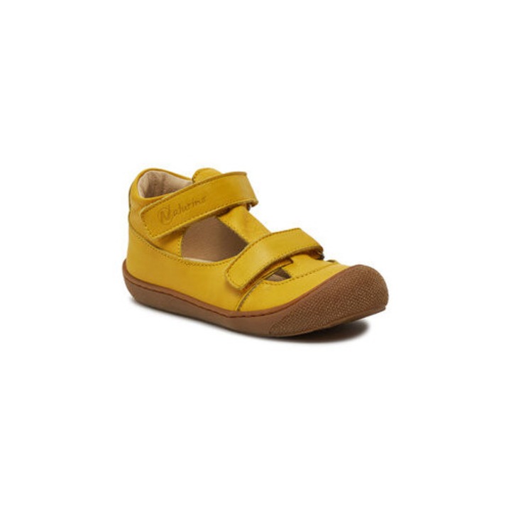 Сандали за момчета, NATURINO PUFFY, Naturino, Естествена кожа, Жълт