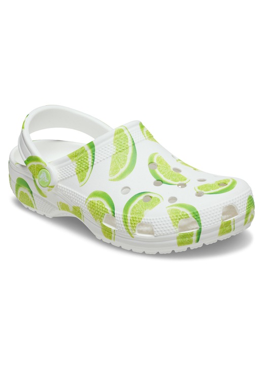 Slapi unisex Crocs, 211008, Sintetic, Alb, Alb