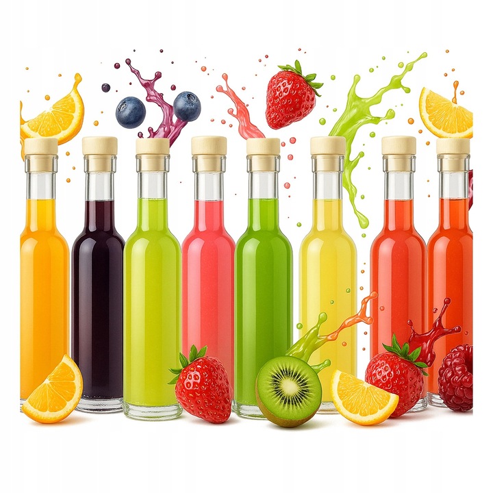 Set 20 Sticle Sticla Bimberek 250ml, cu Dop, pentru Vin, Lichior, Suc