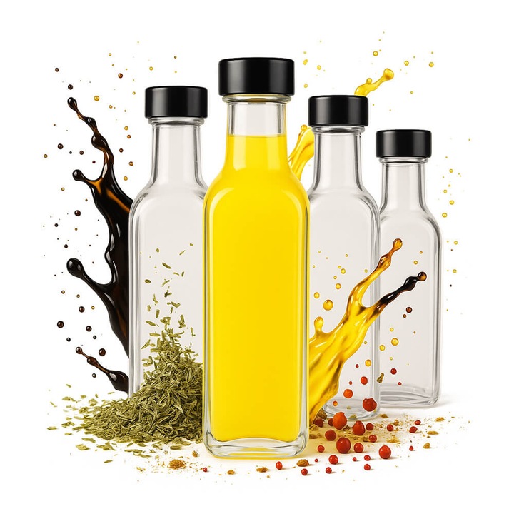 Set 50x Sticle Marasca 100ml, fara culoare, capac GPI