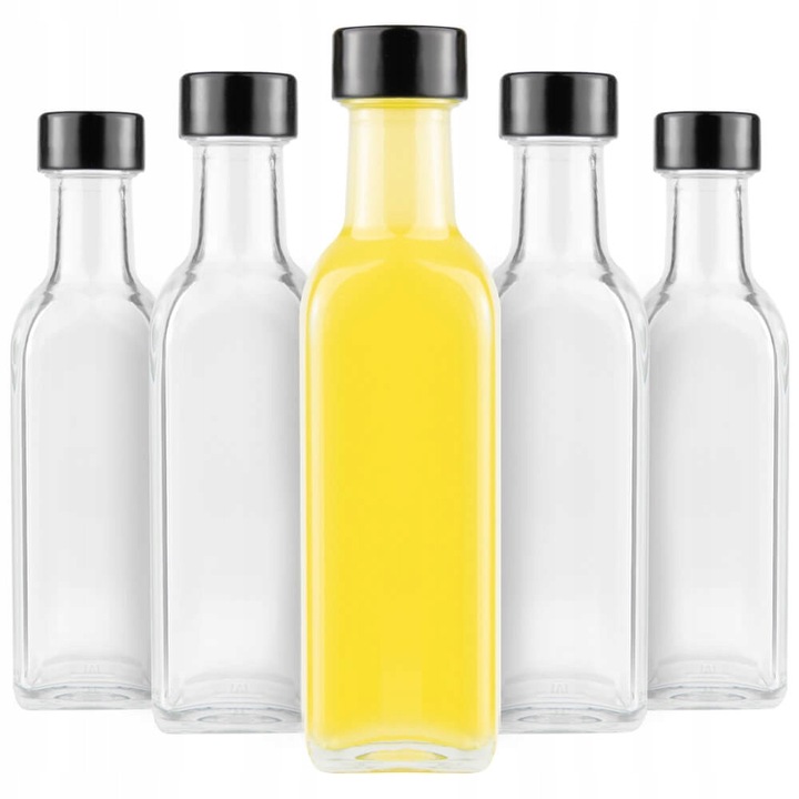 Set 50 buc sticle 100ml, fara culoare, 14,5x4cm
