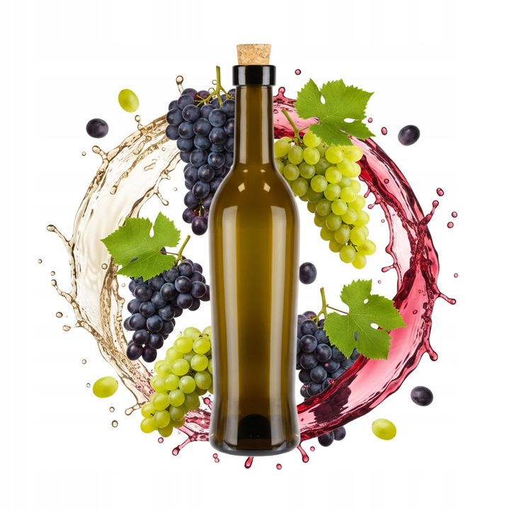 Sticlă 500ml, Bimberek, verde, 29x6.8cm