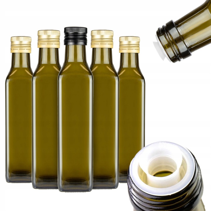 Set 50 Sticle Bimberek Marasca 250ml, Oliva, 21,5x4,5cm