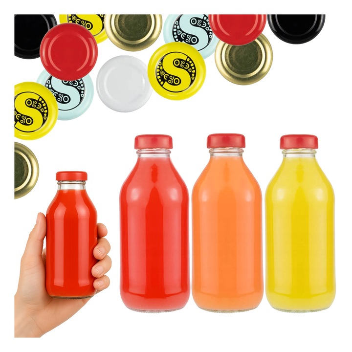 Комплект 50 бутилки за сок Bimberek SOCZEK 330ml, размери 16x6.5cm