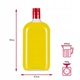 Set 10x Sticle pentru lichior / vin CLASIC tip plosca 500ml – sticla plata