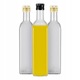 Set 10 Sticle Marasca 500 ml, Bimberek, fara capac, pentru ulei, otet, alcool, transparent, 26,3x5,5cm