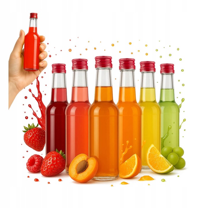 Set 50X Sticle Monopol 100ml, sticla pentru alcool, capac din aluminiu, 16cm, multicolor