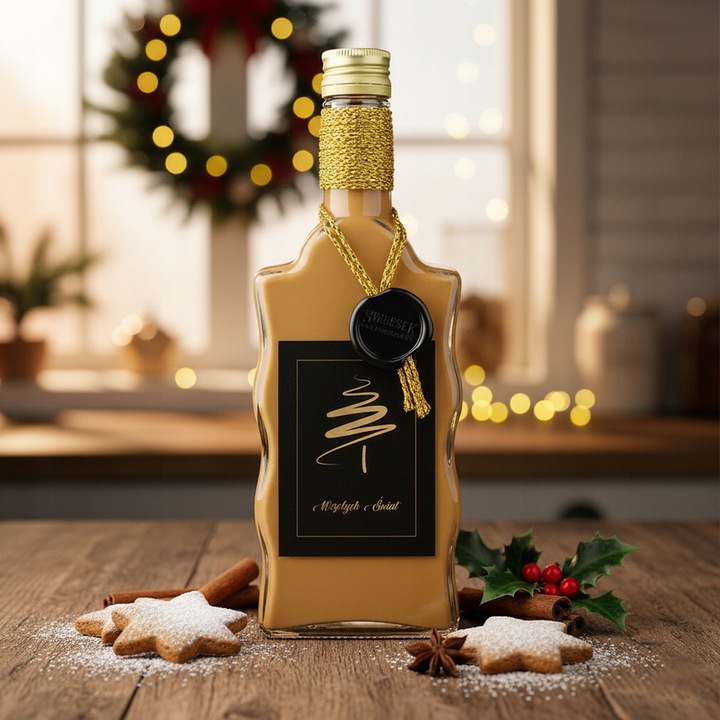 Set 5 sticle decorative Bimberek 500ml pentru bauturi, 23x8,2cm