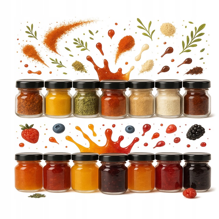 Set 100 borcane cu capac Bimberek, 40ml