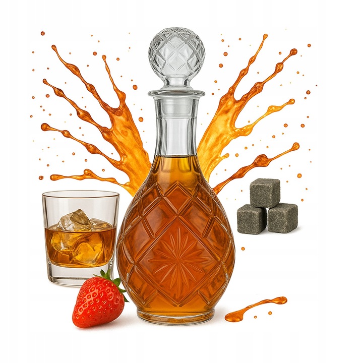 Carafa, Bimberek, 900 ml, sticlă transparentă, Transparent