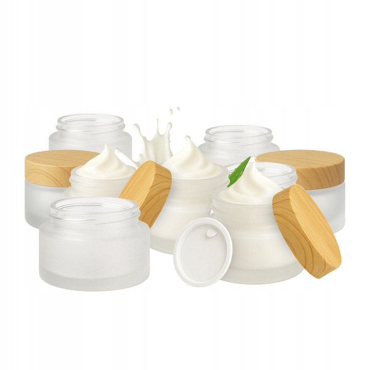 Set 20x Recipiente Sticla Mata 10 g, Bimberek, Estetice, Compacte