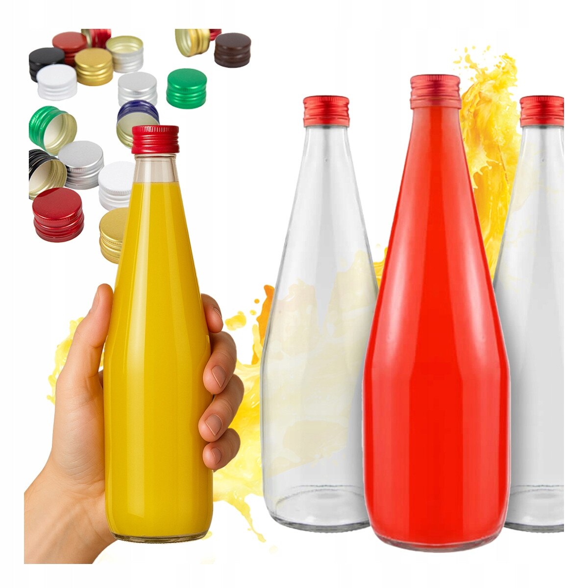 Suc Material Set 30 sticle pentru suc, Bimberek, capacitate 700ml, material sticla ...