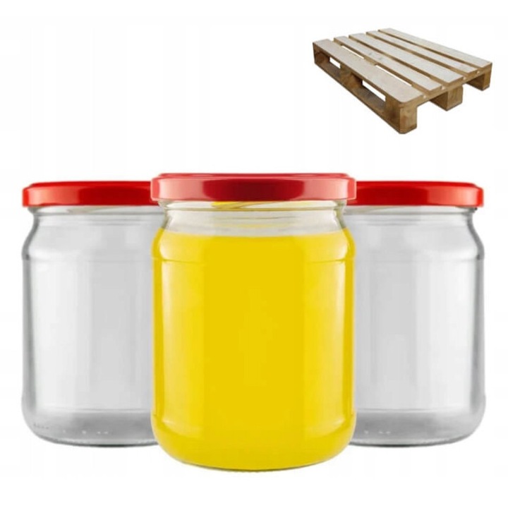 Set 576 borcane 520ml Bimberek, fara capac, inaltime 11,5cm, latime 9cm, multicolor