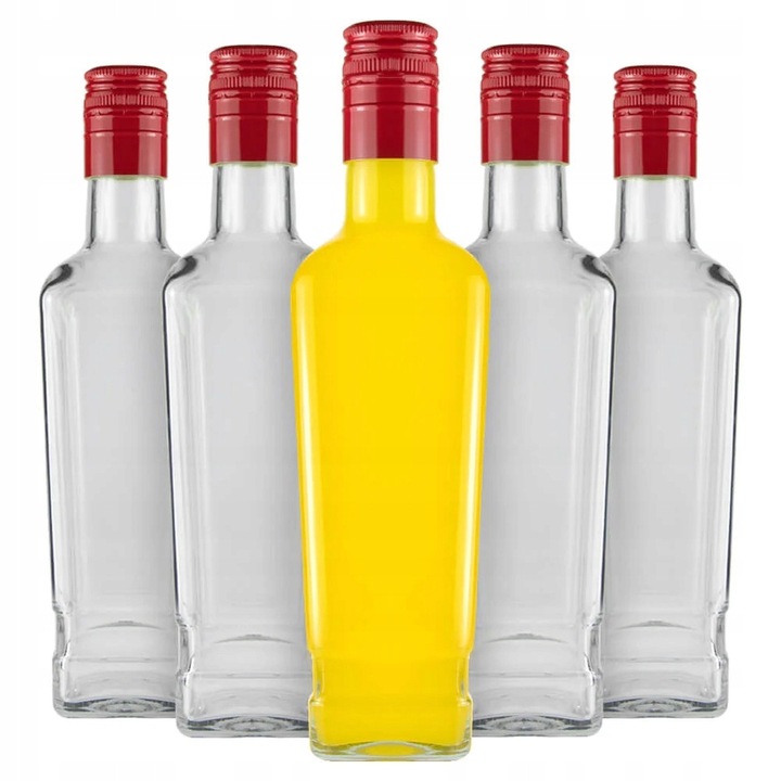 Set 50x Sticle Pionier Moskwa 500ml, sticla transparenta, inaltime 26,5cm, diametru 7cm