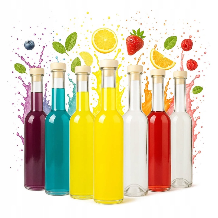 Set 50X Sticle Bimberek 350ml, sticla, inaltime 27cm, diametru 6cm, inchidere cu dop