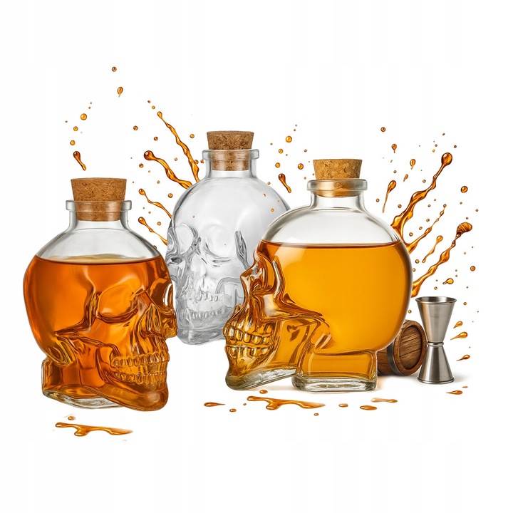 Carafa, Bimberek, 400 ml, sticla, transparent, 12x9 cm, set cu dop