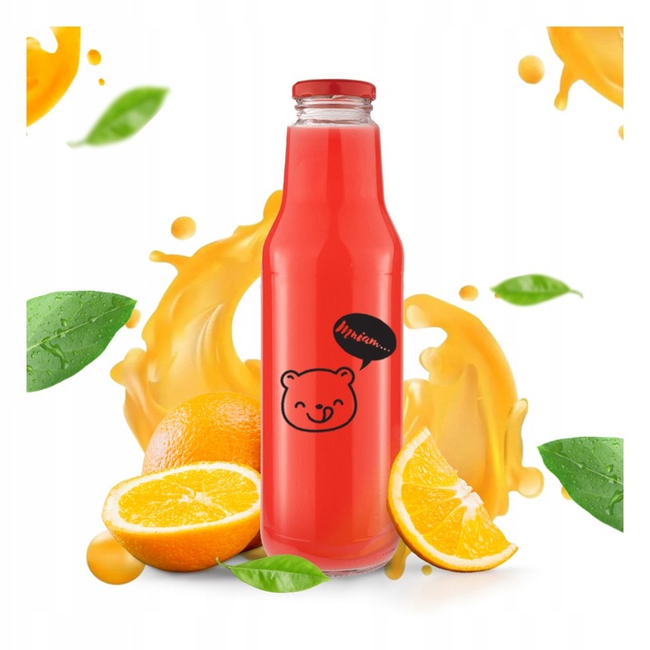 Set 5x Sticle KUBUS 750ml cu capac FI 43, multicolor, 25,7x6,6cm