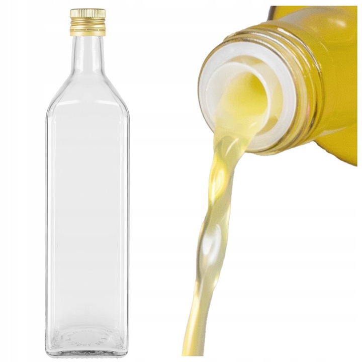 Oliviera Marasca 1000 ml, Bimberek, cu dozator, transparent, 30,5x7,5cm