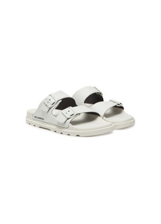 Slapi barbati Karl Lagerfeld, KL70975, Piele ecologica, Alb