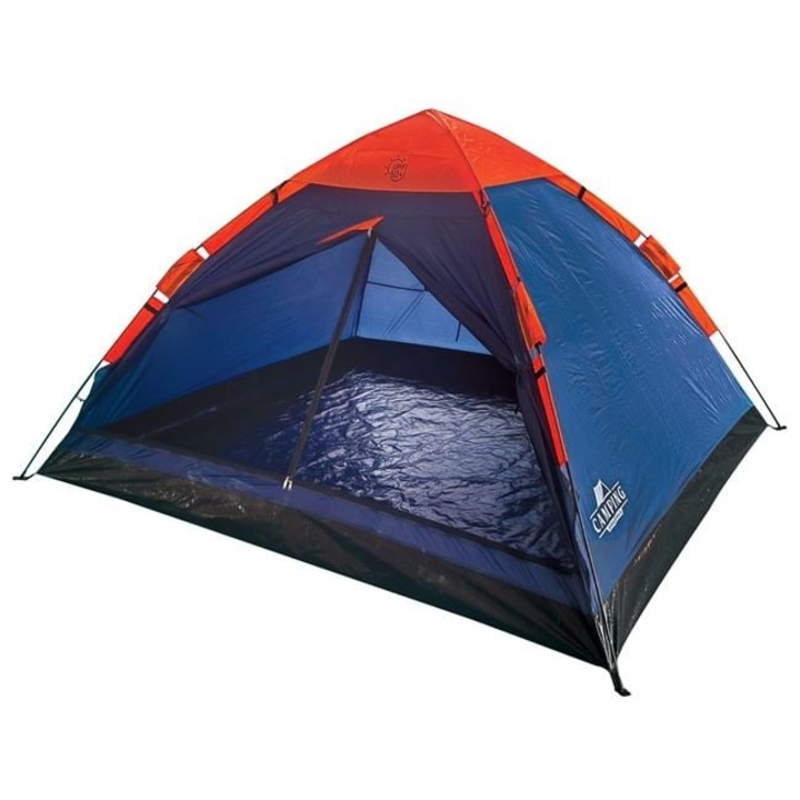 Cort Pop-Up Albastru cu Ferestre pentru Plaja 200x120x130cm ANTBRO®