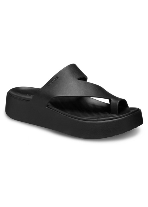 Papuci flip-flop dama Crocs, 210834, Sintetic, 42-43 EU, Negru