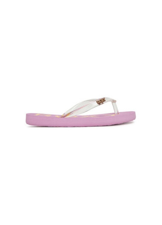 Papuci flip-flop dama Roxy, ARGL100324, Sintetic, Mov/Transparent, Mov/Transparent, 36