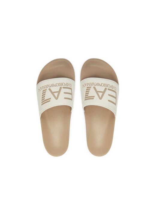 Uniszex Ea7 Emporio Armani flip-flop papucs, 7X000108 AF15118, szintetikus, bezs, Bézs