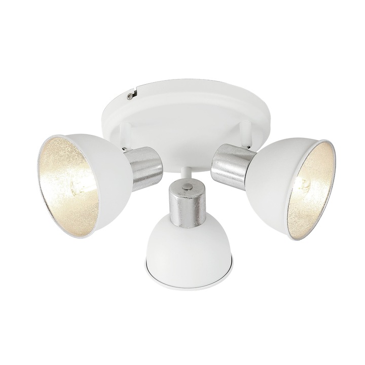 Plafoniera FRESH, 3xE14, 35x15cm, metal, alb, IP20