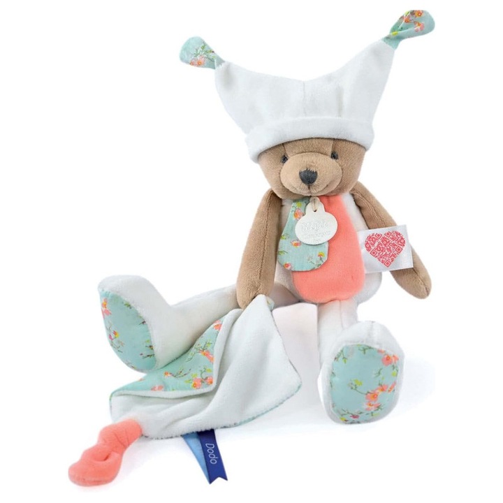 Ursuleț de pluș, DouDou, 35 cm, moale, multicolor