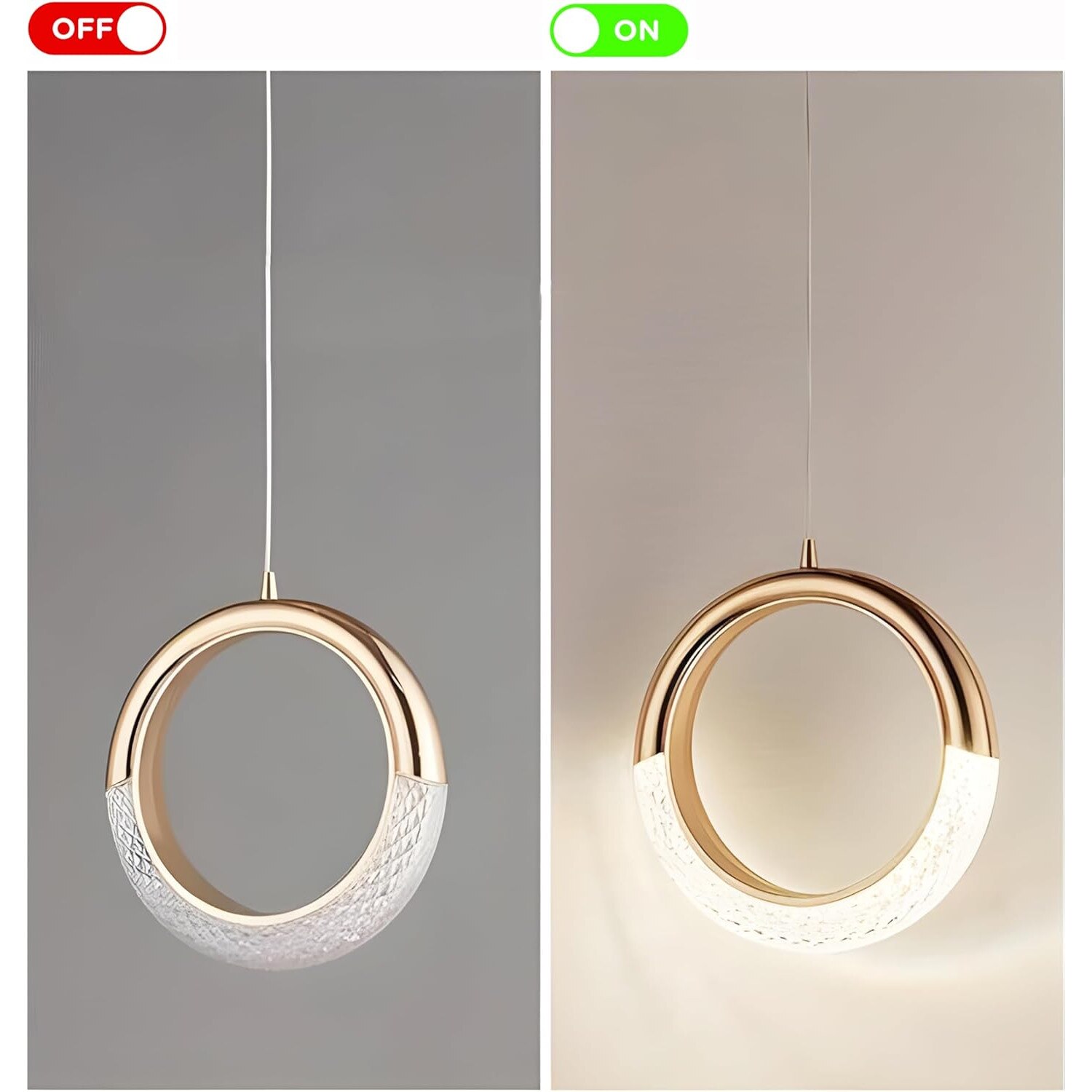 Lustra / pendul LED ZTWLEED 12W, 3 temperaturi de culoare 6400K