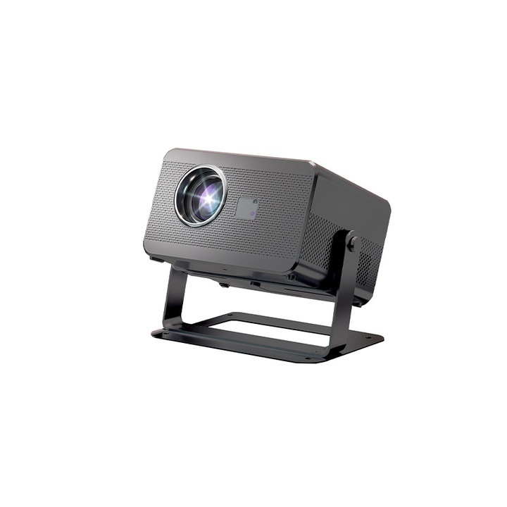 Proiector, 1080p HD, focalizare automata, efect Keystone pozitiv, evitarea obstacolelor cu o singura atingere, luminozitate 1000lm, protectia ochilor impotriva luminii albastre, reducerea caldurii si a zgomotului, negru