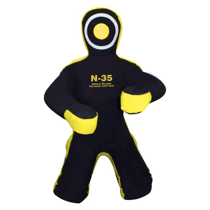 Manechin de antrenament galben sezand 180cm, BJJ, MMA, Judo, Box, Grappling
