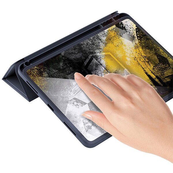 Husa tableta 3MK Soft pentru Xiaomi Mi Pad 6, neagra, cu suport si functie Wake/Sleep