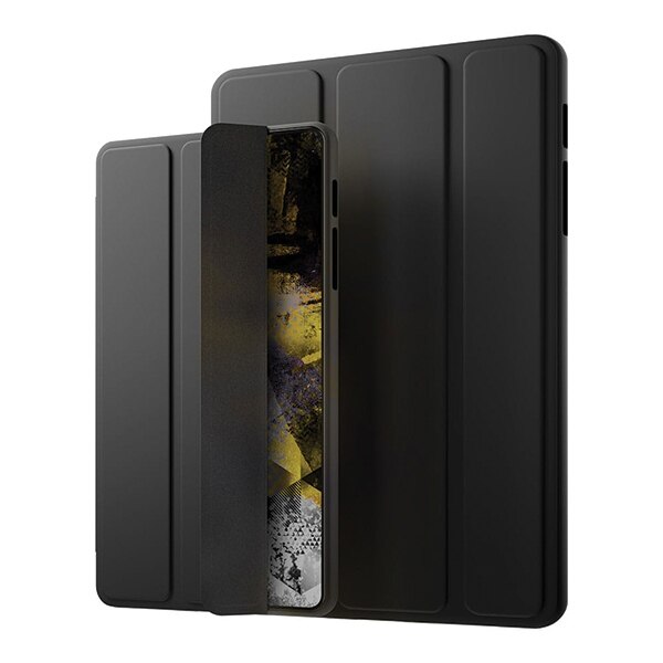 Husa tableta 3MK Soft pentru Xiaomi Mi Pad 6, neagra, cu suport si functie Wake/Sleep