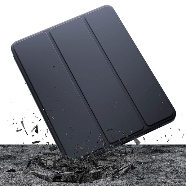Husa tableta 3MK Soft pentru Xiaomi Mi Pad 6, neagra, cu suport si functie Wake/Sleep