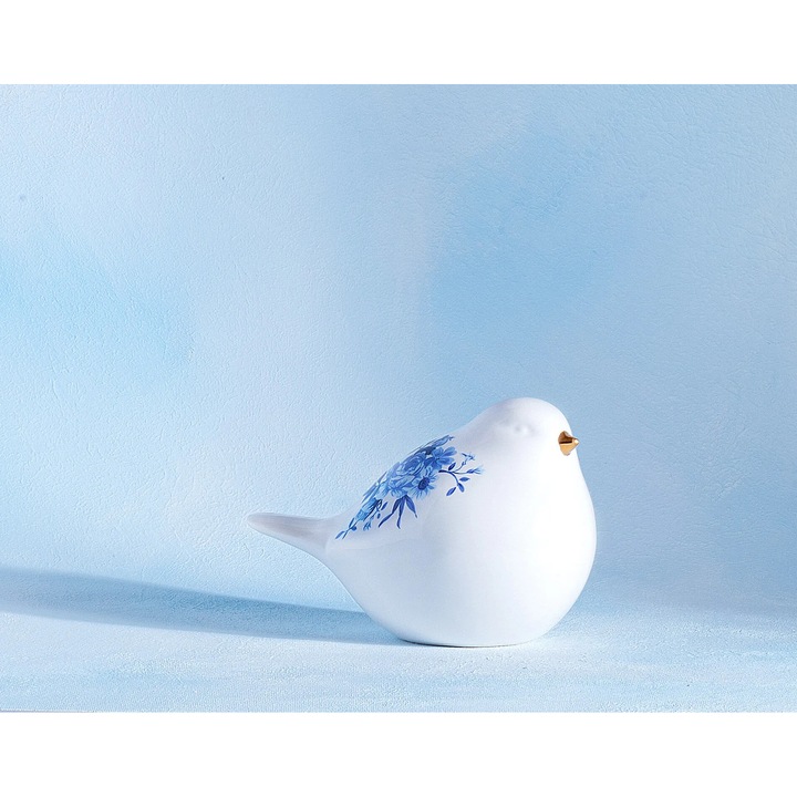 Bibelou Madame Coco, porumbel, poliester, 15.5x8.7x10 cm