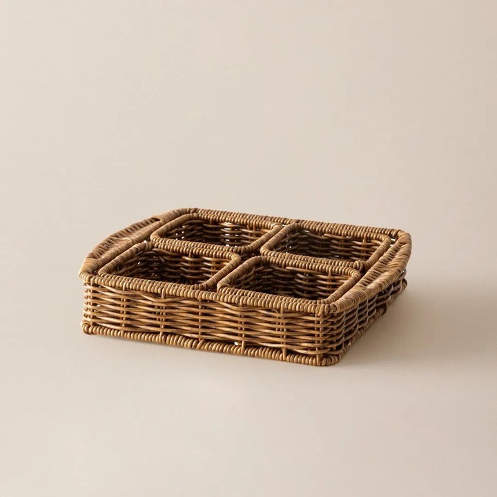 Madame Coco fiókos rendszerező, natúr, 26x12,5x5 cm, 4 darabos készlet