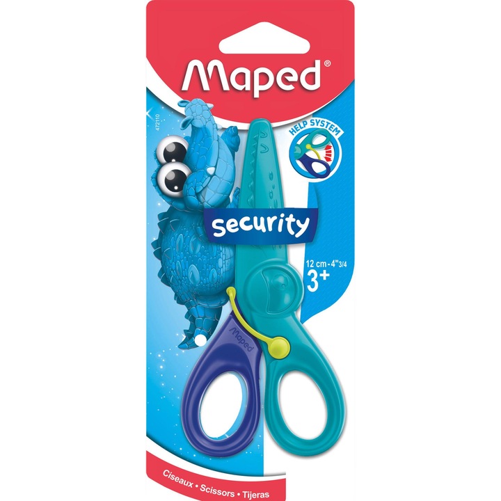 Foarfeca pentru copii Maped Creativ 12 cm, clip de siguranta